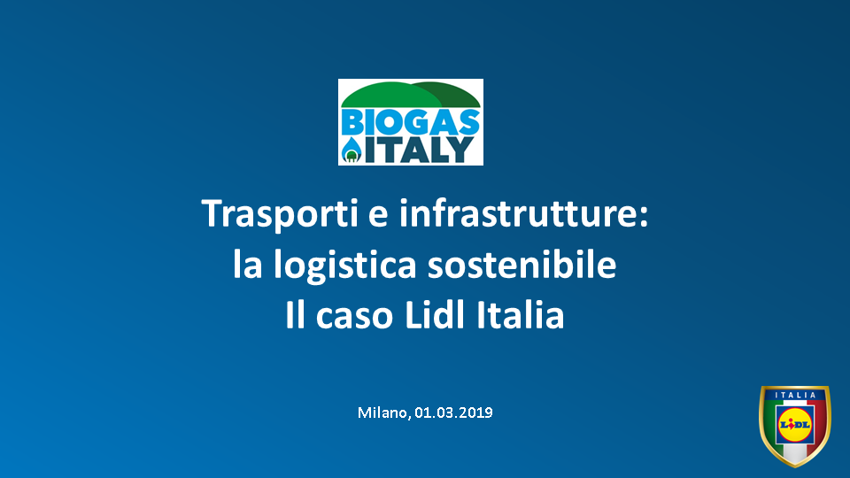 Pastore LIDL La logistica sostenibile biogas italy 2019